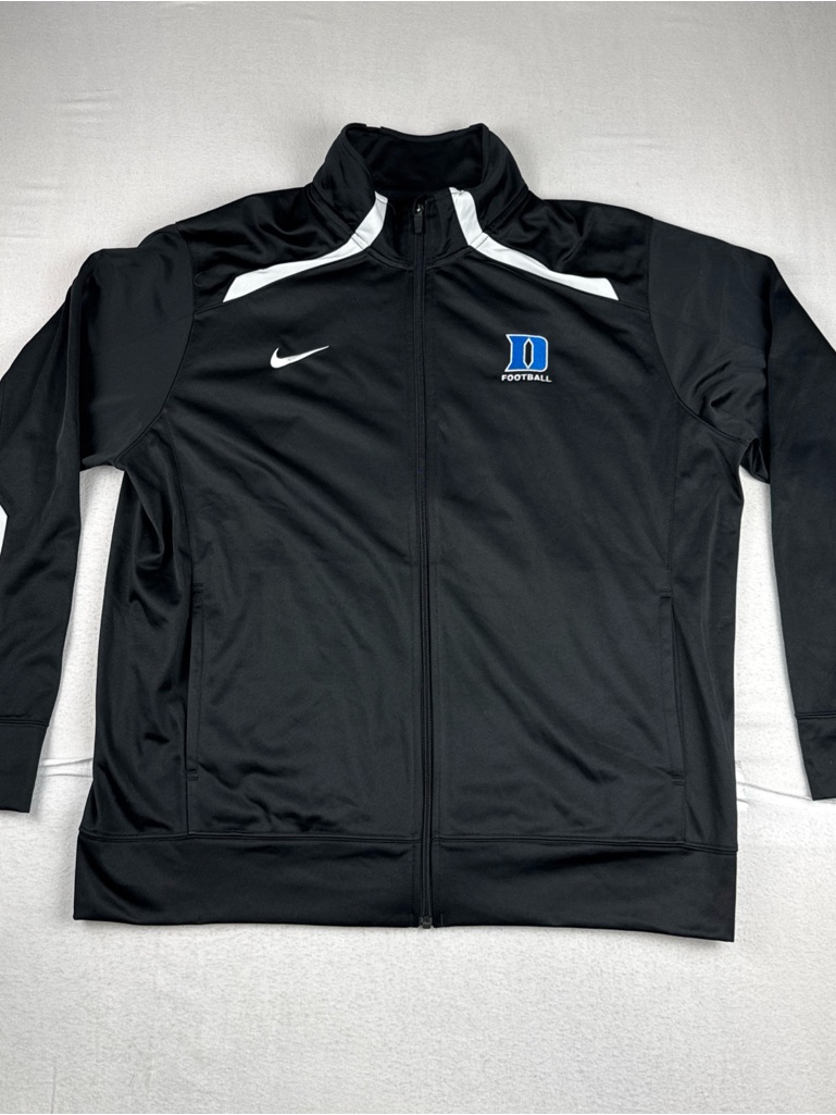 Duke Football Mens 2015 Pinstripe Bowl Nike Track Jacket Black Xl College Ncaa